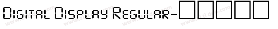 Digital Display Regular字体转换